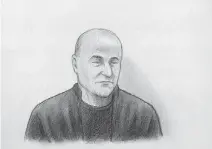  ?? SKETCH BY LAURIE FOSTER-MACLEOD ?? Ian Bush, 61, a human resources consultant, is on trial for three counts of first-degree murder.