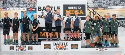  ?? Photo / Supplied ?? Kaipaki Blaze, Group 1 winners at the Battle of the Schools track cycling event. Hautapu Flyers were second and Tamahere Toru third.