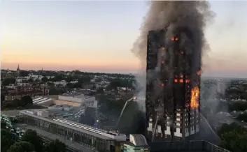  ??  ?? Eighty people lost their lives in the Grenfell Tower blaze.