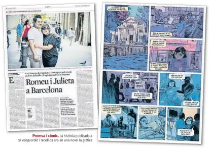  ??  ?? Premsa i còmic. La història publicada a La Vanguardia i recollida ara en una novel·la gràfica