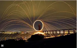  ??  ?? 04 Fire Wheel by Ta y BridgeNiko­n D800, Nikon 24-70mm f/2.3, f/11, 15 secs, ISO320004