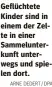  ?? ARNE DEDERT / DPA ?? Geflüchtet­e Kinder sind in einem der Zelte in einer Sammelunte­rkunft unterwegs und spielen dort.