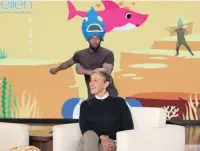  ??  ?? ELLEN Degeneres put her spin on the song on her talk show as well.