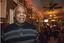  ??  ?? Jimmy Glenn owned and operated his Times Square bar since 1971. Photograph: Lauren Caulk/The Guardian