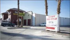  ?? VINCENT OSUNA PHOTO ?? A view outside of building on Hacienda Drive which currently houses Self Stor-It and Calexico Price Center on Thursday evening. A plan has been proposed to shut down the Price Center and use the building entirely for the storage business.