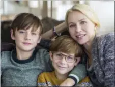  ?? ALISON COHEN ROSA/FOCUS FEATURES VIA AP ?? This image shows Jaeden Lieberher, left, Jacob Tremblay and Naomi Watts from “The Book of Henry.”