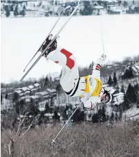  ?? JACQUES BOISSINOT THE CANADIAN PRESS FILE PHOTO ?? Mikaël Kingsbury of Deux-Montagnes Que., is using the Canada Olympic Park course to be ready for his first World Cup of this season Feb. 4 in Deer Valley, Utah.