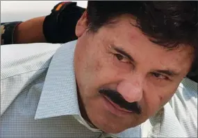  ??  ?? CONTRIBUTE­D PHOTO Joaquin “El Chapo” Guzman, who was convicted in February 2019 on multiple conspiracy counts in an epic drug-traffickin­g case, was sentenced to life behind bars in a U.S. prison, Wednesday, July 17, 2019.