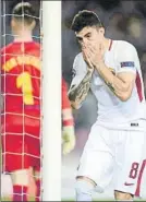  ?? FOTO: GETTY ?? Perotti se lamenta ante el Barça