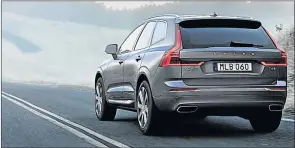  ??  ?? PANACHE: The vertical tail lights still remain a design feature of the XC60