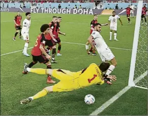  ?? FOTO: AP ?? El primer gol de Marruecos fue obra de Sabiri en una falta desde el lateral