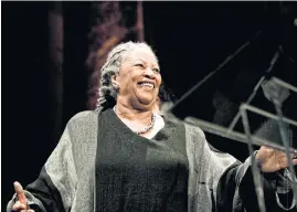  ??  ?? Author Toni Morrison in New York, in 2009.