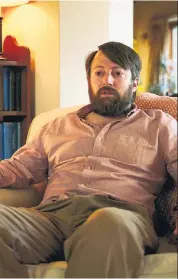  ??  ?? Not sitting well: David Mitchell as Stephen