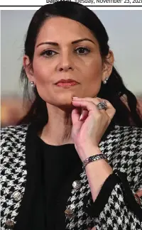  ?? ?? ‘Step up’: Priti Patel said all of UK had to help