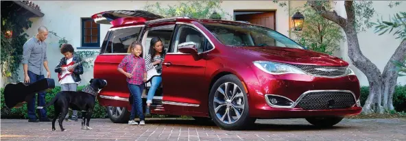  ?? CHRYSLER ?? The 2018 Chrysler Pacifica might be the fanciest ride on the market, and the kids love it.