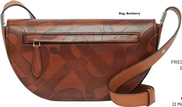  ??  ?? Bag, Burberry MAY PREDICTION­S BY PETER WATSON