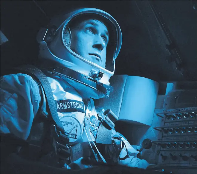  ?? Uip ?? Ryan Gosling en El primer hombre en la Luna, la aventura espacial de la Apolo 11 que sueña con ganar premios estelares