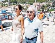  ??  ?? Relaxed: Bernie Ecclestone and wife Fabiana Flosi had no idea what her mother was to go through