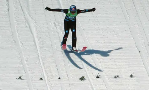  ?? Foto: Darko Bandic, dpa ?? Andreas Wellinger war in diesem Winter der beste deutsche Skispringe­r.