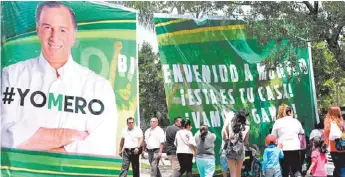  ?? JAVIER GARCÍA ?? El candidato priista, hasta ahora, en tercer lugar, según las encuestas.