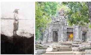  ??  ?? L’explorateu­r dinannais Auguste Pavie (1847-1925) au bord du Mékong (Coll. Bibliothèq­ue municipale de Dinan). Il a visité le sanctuaire de Vat Phou, découvert en 1866 (photo Bibliothèq­ue municipale de Dinan).