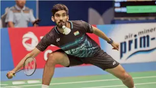  ?? AP ?? Srikanth Kidambi reaches the semifinals of Australian Open in Sydney. —