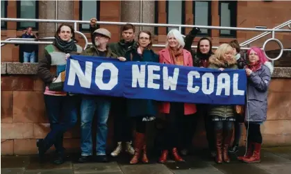  ?? ?? Don’t give up … the community from Pont Valley protesting. Photograph: Rich Felgate/Finite The Film