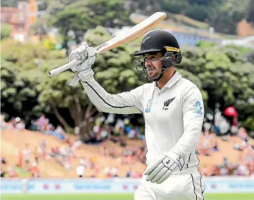  ?? GETTY IMAGES ?? After becoming the 11th New Zealand batsman to score a test century on debut, Tom Blundell will get another chance in Hamilton.