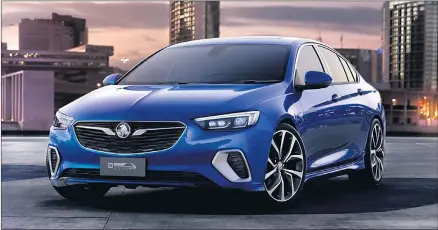 ??  ?? SS REPLACEMEN­T: Holden says the driving finesse of the next-generation, all-wheel-drive V6 Commodore VXR will make it a worthy successor to the Australian-built V8 Commodore SS.