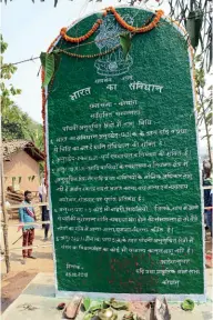  ??  ?? A DIFFERENT TOMBSTONE Pathalgadi in Kochang