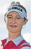  ??  ?? Title hopeful Nelly Korda.