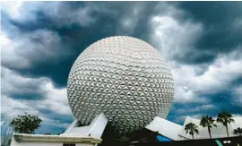  ?? JOE BURBANK/ ORLANDO SENTINEL ?? Epcot celebrates its 40th birthday next weekend. Can you remember all the attraction­s that have come and gone? looks pretty darn cool from above.