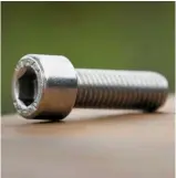  ??  ?? BELOW: One of the fasteners in question – but they have to have the right rating for Mike