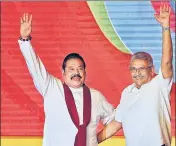  ?? AP ?? Sri Lankan Prime Minister Mahinda Rajapaksa and his brother, President Gotabaya Rajapaksa.