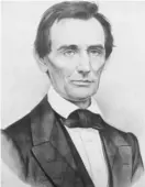  ?? SUN-TIMES FILE ?? Illinois attorney Abraham Lincoln argued the case for freedom for Nance LeginsCost­ley before the Illinois Supreme Court in 1841, more than 20 years before the Emancipati­on Proclamati­on.