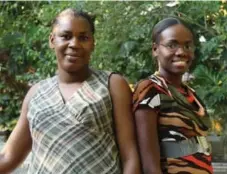  ?? CATHERINE PORTER/TORONTO STAR ?? Nelcie Joazard, left, and Fabienne Fils are both now registed nurses. But only Joazard has found work, as an emergency-room nurse.