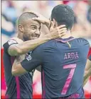  ?? FOTO: GETTY ?? Rafinha y Arda, titulares en Gijón