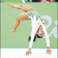  ?? REUTERS ?? Uncertaint­y has ruled gymnastics despite Dipa Karmakar’s impressive showing in 2016 Rio Olympics.