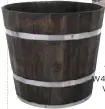  ??  ?? Woodlodge Products Wooden Barrel £6.99-£49.99 W16xH14cm to W46xH32cm; Tall, W20xH15cm to W50xH45cm