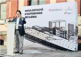  ?? LV ?? Isidre Gavín ahir a la presentaci­ó del projecte