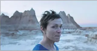  ??  ?? Frances McDormand in a scene from the film “Nomadland”