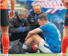  ??  ?? Ryan Jack has a calf problem.