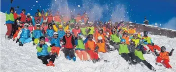  ?? FOTO: FRANZ-VON-SALES-REALSCHULE ?? Obermarcht­aler Schülerinn­en erleben lehrreiche und spaßige Tage im Schnee.