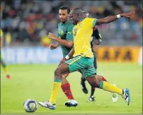  ?? Picture: GALLO IMAGES ?? PRIZED STRIKE: Hlompho Kekana, here on a run for Sundowns, had a cracker of a goal for SA against Cameroon