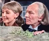  ?? ?? Sci-fi icons: Maureen O’Brien as Vicki and William Hartnell as the first Doctor