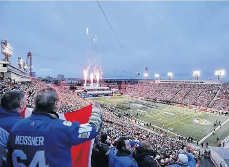  ?? POSTMEDIA NEWS ?? How many fans can attend will be decided later, but CFL stadiums such as McMahon Stadium in Calgary will be welcoming back the league after its COVID-19 hiatus in early August.