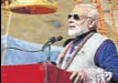  ??  ?? Narendra Modi at Kedarnath in Uttarakhan­d on Friday.