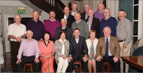  ?? Photo by Michelle Cooper Galvin. ?? John Bessie O’Connor (fourth from left) at his retirement function from ESB Networks after 38 years with his former colleagues Jim O’Sullivan, Margaret Hickey, Maureen Somers, Teresa Clifford, James McCarthy (centre row from left) Kevin O’Connor,...