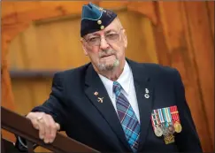  ?? Herald photo by Ian Martens ?? Retired Royal Canadian Air Force Warrant Officer Jim McGrath served through much of the Cold War era. @IMartensHe­rald