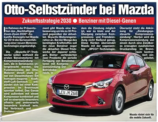  ??  ?? Mazda rüstet sich für die mobile Zukunft.